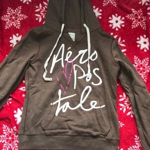 brown aeropostale hoodie